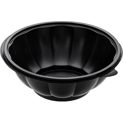 Intertan SA PS Čierna miska na šalát, , 1000 ml, priemer 19 x 6cm, viečko: