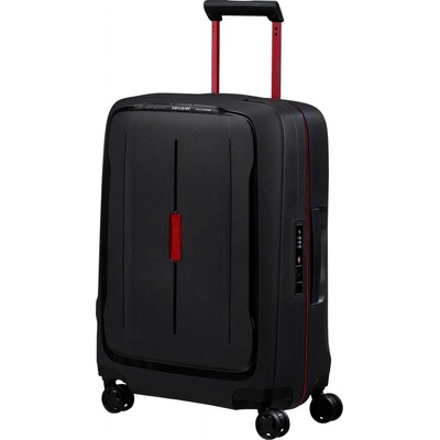 Samsonite ESSENS Kufr Spinner grafitová Černá Charcoal/Red 39L