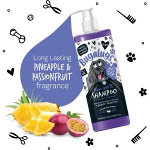 Bugalugs Maxi White Whitening Dog Shampoo - Шампоан за кучета избелващ