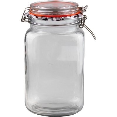 Bormioli rocco Квадратен буркан 3, 6lt с клипс (212135) (0103265)