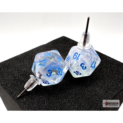 Chessex Náušnice Chessex Borealis Icicle D20 pecka 54511