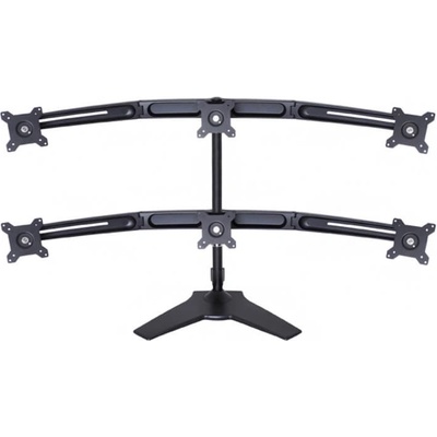 Multibrackets Мултибракетна стойка за 6 монитора / LCD за бюро, 15-24", черна (Suport 1xMB-4999 + 1xMB-5002)