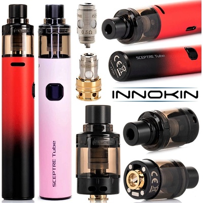 Innokin Sceptre Tube POD 1300 mAh + Hlava 0,5 ohm Růžová 1 ks