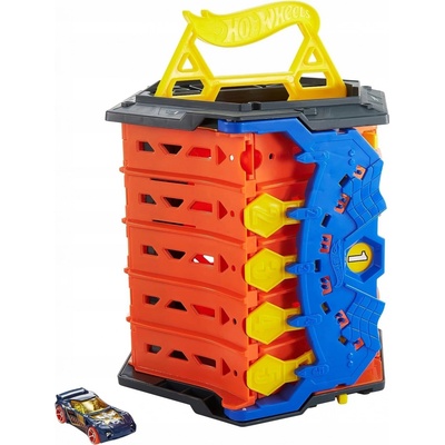 Mattel Hot Wheels HGK41 Rozkladacia 5-pásmová sada pretekárskych dráh autíčko Mattel