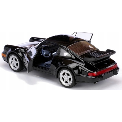 WELLY PORSCHE 911 964 TURBO ČERNÁ 1:24 NOVÝ KOVOVÝ MODEL 24023