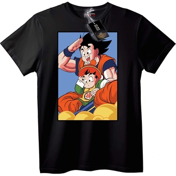 NOONEBRAND Тениска с Goku и Gohan от Dragon Ball Z - 2XL, White