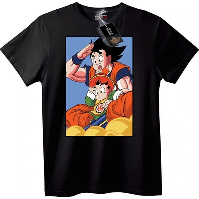 NOONEBRAND Тениска с Goku и Gohan от Dragon Ball Z - 2XL, White