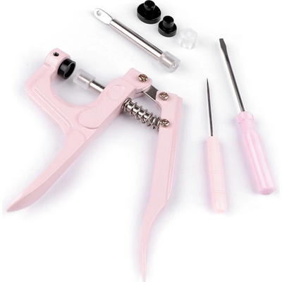 Ruční lis na patentky Varianta: růžová sv., Balení: 1 sada – Zboží Dáma