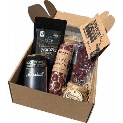 Darčekový box Gurmán – pivo a mäsové špeciality