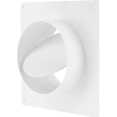 DALAP 1511 Spojka vnitřní 100 mm s montážním rámečem 150 x 134 mm a zpětnou klapkou