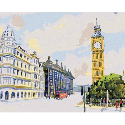 Zuty Malování podle čísel BIG BEN V LONDÝNĚ