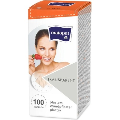 Matopat Transparentné náplasti Matopat TRANSPARENT na rany ø22 mm 100 ks