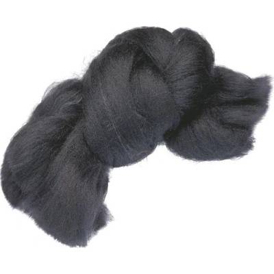 KNORR MAGIC WOOL - Česaná vlna (080 - čierna, 10 g)
