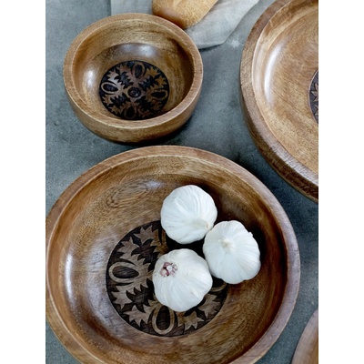 Chic Antique Drevená servírovacia miska z mangového dreva Tours Bowl 25 x 5 cm 1100 ml