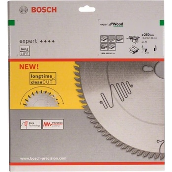 BOSCH Pílový kotúč Expert for Wood - 250 x 30 x 3,2 mm, 80 2608642507