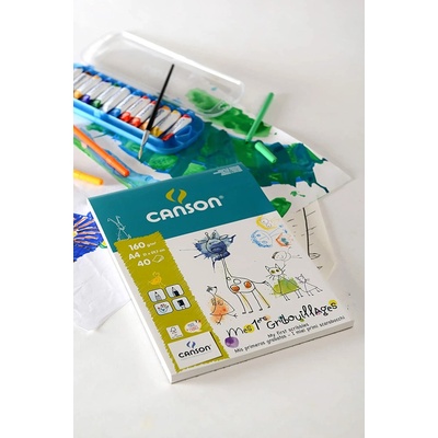 Canson Detský skicár Kids 160 g/m² A4 lepený 40 listov