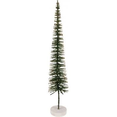 Clayre & Eef Zelená dřevěná vánoční dekorace stromeček – 8x40 cm