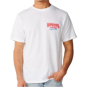 Rip Curl Мъжка тениска Rip Curl Shaper Address Tee Update T-shirt - White - размер M (217-0613-0213)