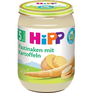 HiPP Био пюре с пащърнак и картофи, 190 g (10468308)