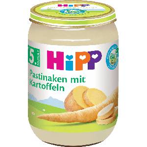 HiPP Био пюре с пащърнак и картофи, 190 g (1146798)