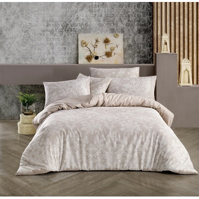 TiaHome Obliečky bavlna Ornament Exclusive béžový 70x90 140x200