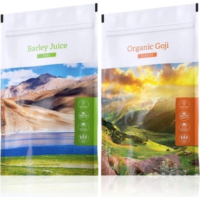 Energy Barley Juice tabs 200 tablet + Organic Goji powder 100 g