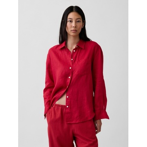 GAP Лнена oversize риза GAP GAP | Cherven | ЖЕНИ | XXS