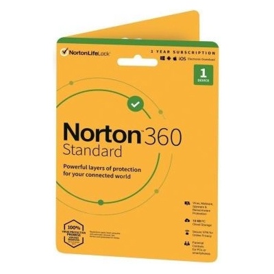 Norton 360 STANDARD 10GB +VPN 1 uživatel pro 1 zařízení na 1rok (21409391) – Zboží Živě