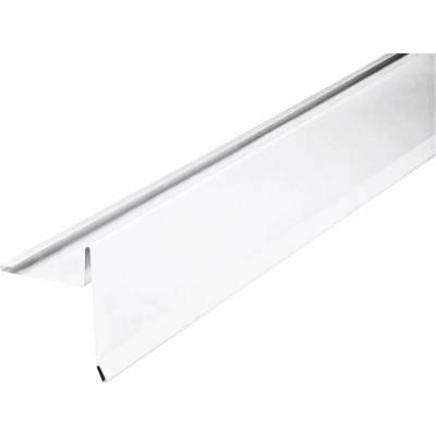 Závětrná lišta klasik s odkapem r.š.250mm Al Hliník Lakovaný RAL 9010 bílá dl.2m