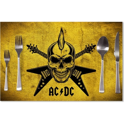 Sablio Prestieranie ACDC Lebka 40x30cm