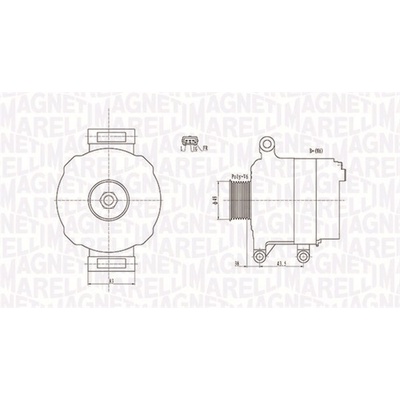 Alternátor MAGNETI MARELLI 063731676010