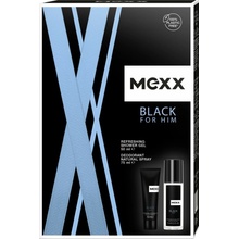 Mexx Black Man deodorant sklo 75 ml + sprchový gél 50 ml darčeková sada