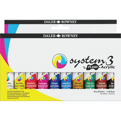 Daler-Rowney System3 Комплект акрилни бои 10 x 29, 5 ml (139029101)