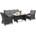 Garden Point Malaga Apetito 5 антрацит Garden Point technorattan furniture (GAP1198-5)