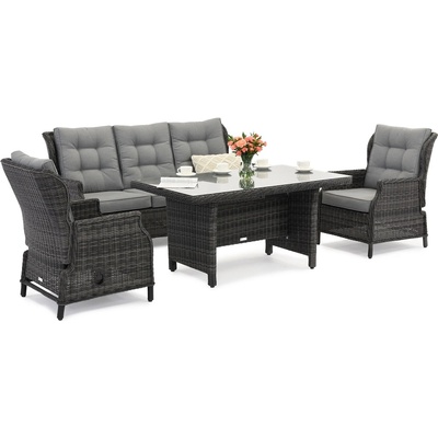 Garden Point Malaga Apetito 5 антрацит Garden Point technorattan furniture (GAP1198-5)