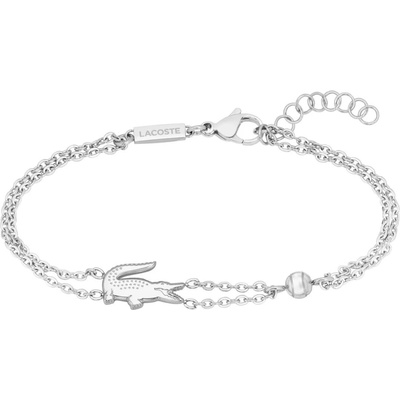 Lacoste Dvojitý oceľový náramok Crocodile 2040580