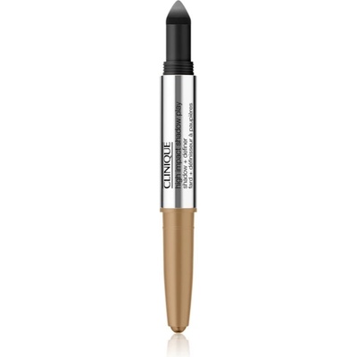 Clinique High Impact Shadow Play Shadow & Definer oční stíny v tužce duo Sparkling Wine + Caviar 1,9 g