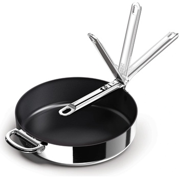 Joseph Joseph Тиган с незалепващо покритие SPACE 1000057 28 см, сребърен, неръждаема стомана, Joseph Joseph (JS1000057)