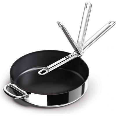 Joseph Joseph Тиган с незалепващо покритие SPACE 1000057 28 см, сребърен, неръждаема стомана, Joseph Joseph (JS1000057)