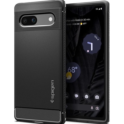 Spigen Калъф Spigen - Rugged Armor, Pixel 7a, черен (8809896742030)