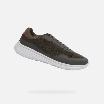 Geox KLAIVER khaki biela