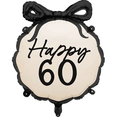 PartyDeco Fóliový balón Happy ''60''