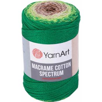 YARNART Macrame Cotton Spectrum 225 m 1322 Brown Green юта (Macrame Cotton Spectrum 1322)