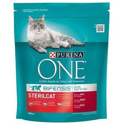 Purina One Cat Sterilcat krmivo s hovädzím mäsom 800g