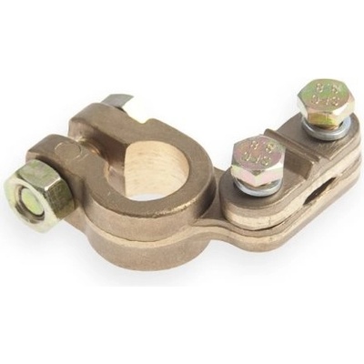 Bateriová svorka mosaz MÍNUS, kovaná, CZ výroba