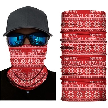 Hoodstyle Бандана шал Весела Коледа HoodStyle Bandana Merry ChristmasBNP-S303 - Червен, размер