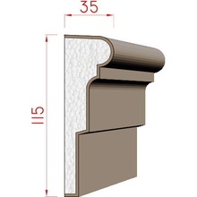 Dekora-Stuck Šambrána 115x35mm 311130