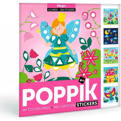 Poppik Kreatívne samolepkové karty Rozprávkové