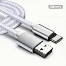 Tactical KP31191 Aramid extra pevný USB-A/USB-C, 2m, sivý