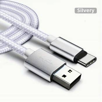 Tactical KP31191 Aramid extra pevný USB-A/USB-C, 2m, sivý